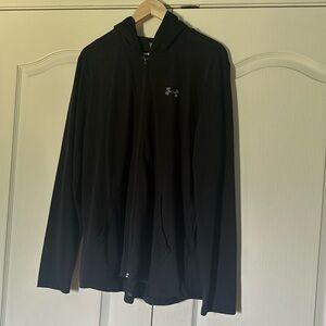 Under Armour threadborn hooded jacket, women’s, black size L